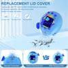 SGHLDE 2-Pack for Tamagotchi Paradise Replacement Lid, 3D Cute Kawaii Clear Hard Lid for Tama Paradise Accessories, DIY, Modification and Repair (Crown) view 3