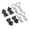 Parts For Axial SCX6 AXI05000 1/6 4PCS RC Car Shell Body Clips Pins Housing Latch R Buckles Fixed Crawler Upgrade Parts(Black) view 2