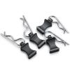 Parts For Axial SCX6 AXI05000 1/6 4PCS RC Car Shell Body Clips Pins Housing Latch R Buckles Fixed Crawler Upgrade Parts(Black) view 3