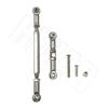 Metal Adjustable Steering Linkage Servo Link Pull Rod Turnbuckle Compatible With MN 99S MN 90 FJ 45 1 12 Scale RC Car Crawler Set Universal Fit For Remote Control Vehicles(SILVER) view 1