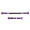 Metal Adjustable Steering Linkage Servo Link Pull Rod Turnbuckle Compatible With MN 99S MN 90 FJ 45 1 12 Scale RC Car Crawler Set Universal Fit For Remote Control Vehicles(PURPLE) view 1