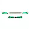 Metal Adjustable Steering Linkage Servo Link Pull Rod Turnbuckle Compatible With MN 99S MN 90 FJ 45 1 12 Scale RC Car Crawler Set Universal Fit For Remote Control Vehicles(GREEN) view 1