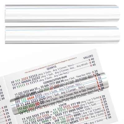 2 Pack Mahjong Line Finder,Mahjong Line Reader for NMJL Card with Guiding Line,Practical Gift for Mahjong Players,Mahjong Essential Accessories Set