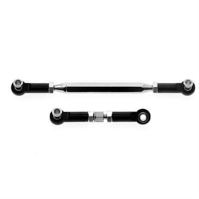 Metal Adjustable Steering Linkage Servo Link Pull Rod Turnbuckle Compatible With MN 99S MN 90 FJ 45 1 12 Scale RC Car Crawler Set Universal Fit For Remote Control Vehicles(BLACK)