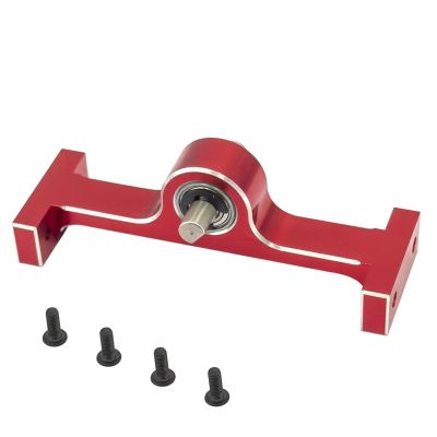 Compatible with Axial for Scx10 1/10 Rc Crawler Car Upgrade Parts Accessories Transfer Case 70mm Width 5mm D-Shaped Shaft Metal RC Accessory(Red)