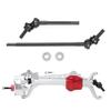 3-Section Steel Front Drive Shaft Constant Velocity Shaft Compatible with 1 10 Scale RC Crawler Car III Portal Axle Upgrade Parts Compatible with Off Road Vehicle view 1