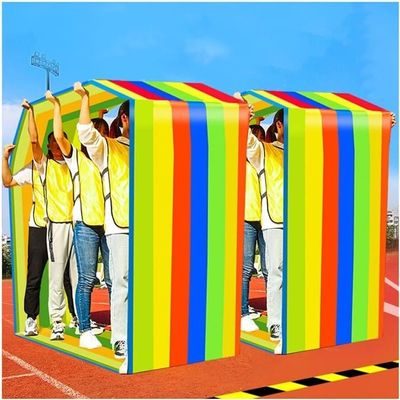 2 PCS Outdoor sports game running Mat Teamwork Group Learning Game(Kids-4M)