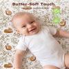 FILLEEP Baby Crib Sheets 3 Pack, Snug Fit Fitted Crib Sheet for Boys Girls, Super Soft Toddler Bed Sheet, Neutral Stretchy Baby Sheet, Breathable & Wrinkle-Resistant, 28x52x8in, White Brown Leaves view 3