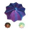 3D Printed Expanded Sensory Fidget Star, Fractal Fidget Hexagon with Handle, Sensory Fidget Toys for Adults, Star Fidget for Anxiety Relief, Quiet Stress Relief Desk Accessory (Blue Purple, Medium) view 1