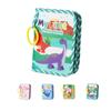 Lifesunny My First Baby Photo Book with Safe Mirror, Baby Cloth Book Album/Newborn Keepsake Album, Fabric Keepsake for Children's Milestones (Green 1PC) view 1
