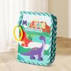 Lifesunny My First Baby Photo Book with Safe Mirror, Baby Cloth Book Album/Newborn Keepsake Album, Fabric Keepsake for Children's Milestones (Green 1PC) view 2