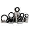 24 Piece Deep Groove Rubber Sealed Pre Greased Steel Bearing Compatible with 1 10 Scale RC Cars Compatible with Outdoor Use Fits Certain Older Model Front Applications view 1