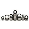24 Piece Deep Groove Rubber Sealed Pre Greased Steel Bearing Compatible with 1 10 Scale RC Cars Compatible with Outdoor Use Fits Certain Older Model Front Applications view 2