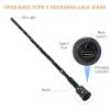 CharmFields Rechargeable Light Up Witch Wizard Wand with 5 Light Colors, Illuminating Resin Magic Wand for Kids Cosplay, Parties & Witch Costume Play, Willow view 3