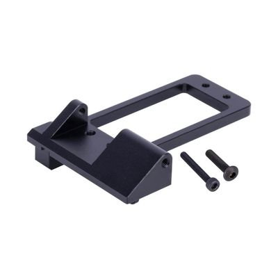 Aluminum Front Axle Servo Mount Compatible with 1 10 RC Car Compatible with III AR45 Portal Axle Chassis Upgrade Parts Digital Servo Mount(Black)