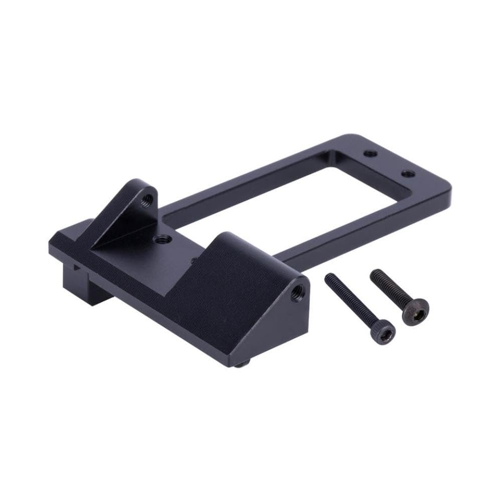 Aluminum Front Axle Servo Mount Compatible with 1 10 RC Car Compatible with III AR45 Portal Axle Chassis Upgrade Parts Digital Servo Mount(Black)