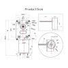 QWZTAEOZA 6V Bracket 375RPM JGY370-M6 Worm Gear Reduction Electronic Starter Threaded Shaft Length 50mm Forward and Reverse view 2