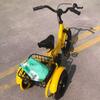 iumLeap 3 Wheels Bicycle with Pneumatic Rubber tire Spoke Wheel,Rickshaw Tricycle with Pedals,Single Brake,Saddle Handlebar Height Adjustable,Cruiser Trike with Large Basket, yellow-12inch view 4