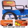 Folding Kids Tricycle with Rear Cabin,Cruiser Trike Bike with Reinforced Front Fork,3 Wheel Bicycle with Single Brake,Passenger and Cargo Pedal tricycles, Pink-18inch view 4