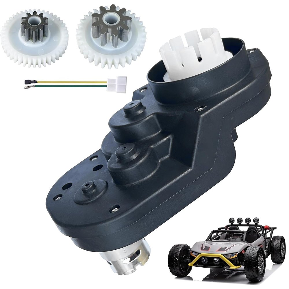 Power Wheels 24V DC RS555 40000RPM High Speed Torque Electric Drive Motor Gearbox Upgrade for Big Kids Ride on Toys Replacement Parts for Ford f150/Dune Racer/Pink RZR/Disney High 18V&20V