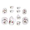 1/12 Miniature Porcelain Tea Set,15Pcs/Set Miniature Tea House Accessories,Mini Teapot Cup Plate Kitchen Accessories view 1