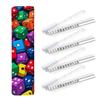 4PCS Mahjong Tile Rack & Pusher with Colorful Pile Red Blue Green Purple Yellow Orange Cubes Game Mahjong Bag, Clear Acrylic All-in-One Tile Racks with Built-in Push Rods for American Mahjong Sets view 1