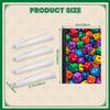 4PCS Mahjong Tile Rack & Pusher with Colorful Pile Red Blue Green Purple Yellow Orange Cubes Game Mahjong Bag, Clear Acrylic All-in-One Tile Racks with Built-in Push Rods for American Mahjong Sets view 2