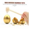 BRIGHTFUFU 15pcs Mini Wooden Hammers for Educational Hammer DIY Plaything Portable Percussion Mallets for Interaction and Home Decoration view 4