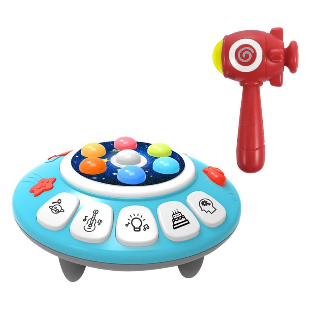 FELTECHELECTR Hammering Pounding for Preschool Montessori Educational Whacking Game with Safe Plastic Construction Interactive Plaything for Motor Skill Development and Early Learning