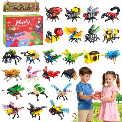 24-Pack Easter Figure Set Gifts for Kids,Building Blocks Set,Easter Basket Stuffers for Kids, Collectible Holiday Figures, Assorted Spring Easter Toys, Party Favors & Festive Gifts for Boys & Girls