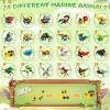 24-Pack Easter Figure Set Gifts for Kids,Building Blocks Set,Easter Basket Stuffers for Kids, Collectible Holiday Figures, Assorted Spring Easter Toys, Party Favors & Festive Gifts for Boys & Girls view 2