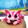 Articulating Sugar Glider Toy 7.5" 3D Printed Sugar Glider Fidget Toy Fun, Flexible & Portable Gift for Sugar Glider Lovers - 3D Printed in USA - ASG001 -L- Pink view 1