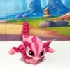 Articulating Sugar Glider Toy 7.5" 3D Printed Sugar Glider Fidget Toy Fun, Flexible & Portable Gift for Sugar Glider Lovers - 3D Printed in USA - ASG001 -L- Pink view 2