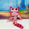 Articulating Sugar Glider Toy 7.5" 3D Printed Sugar Glider Fidget Toy Fun, Flexible & Portable Gift for Sugar Glider Lovers - 3D Printed in USA - ASG001 -L- Pink view 3