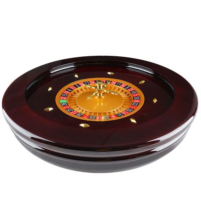 20 in Wooden Roulette Wheel, Precision Bearings Roulette, Roulette Wheel Set for Adults Club Parties, (Single 0) for Home Professional Use or Night Party, Party Game