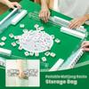 4PCS Mahjong Tile Rack & Pusher with Monochrome Doodle Art Overlapping Rectangular Cards Abstract Mahjong Bag, Clear Acrylic All-in-One Tile Racks with Built-in Push Rods for American Mahjong Sets view 4
