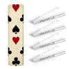 4PCS Mahjong Tile Rack & Pusher with Playing Symbols Hearts Spades Clubs Diamonds Red Black Mahjong Bag, Clear Acrylic All-in-One Tile Racks with Built-in Push Rods for American Mahjong Sets view 1