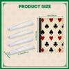 4PCS Mahjong Tile Rack & Pusher with Playing Symbols Hearts Spades Clubs Diamonds Red Black Mahjong Bag, Clear Acrylic All-in-One Tile Racks with Built-in Push Rods for American Mahjong Sets view 2