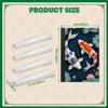 4PCS Mahjong Tile Rack & Pusher with Graceful Fish Pair Lotus Flowers Lily Pads Mahjong Bag, Clear Acrylic All-in-One Tile Racks with Built-in Push Rods for American Mahjong Sets view 2