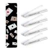 4PCS Mahjong Tile Rack & Pusher with Falling Playing Cards Motion Black Mahjong Bag, Clear Acrylic All-in-One Tile Racks with Built-in Push Rods for American Mahjong Sets view 1