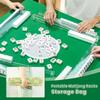 4PCS Mahjong Tile Rack & Pusher with Checkered Pink Green Daisy Flowers Pastel Aesthetic Mahjong Bag, Clear Acrylic All-in-One Tile Racks with Built-in Push Rods for American Mahjong Sets view 4