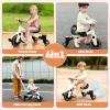4-in-1 Kids Tricycle, Convertible Drift Trike, Pedal Tricycle for Ages 3-5 view 2