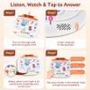 JoyCat Kids Learning Tablet:160 Pages Flash Cards-Judgement, Matching, Ordering- Interactive Logic Training, STEM Montessori Educational Toy, Gifts for Kids 3-8 view 4
