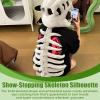 3D Dinosaur Headgear Realistic Plush Skeleton Headpiece for Halloween Fun view 2