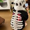 3D Dinosaur Headgear Realistic Plush Skeleton Headpiece for Halloween Fun view 2