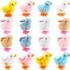 Cotiny 20 Pcs Easter Wind Up Chick and Bunny Toys Plush Jumping Rabbit and Chick Colorful Wind-up Easter for Basket Stuffers Party Favors Classroom Prizes view 1