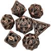 7PCS Dungeons and Dragons Metal Dice Set Polyhedral Dice with Storage Bag for RPG, DND, Pathfinder, Tabletop Gaming Accessories view 1