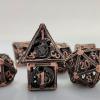 7PCS Dungeons and Dragons Metal Dice Set Polyhedral Dice with Storage Bag for RPG, DND, Pathfinder, Tabletop Gaming Accessories view 2