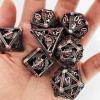 7PCS Metal Dice Set for DND Role Playing Games Polyhedral with D20 D12 D10 D8 D6 D4 for Dungeons and Dragons RPG Tabletop Gaming view 2