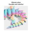 3D Animals 3D Prints Simulated Lizard Articulated Flexible for Home Office Decompression Decor Executive Desk Toys-Laser Green view 3